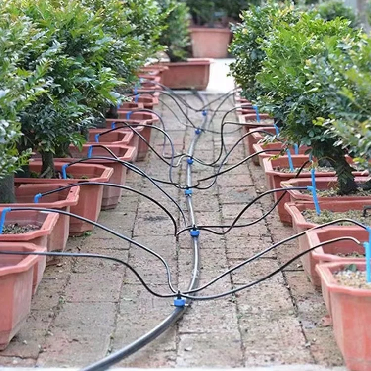 Garden Greenhouse Drip Irrigation System Arrow Dripper Four Branches Stake Irrigation Drip Arrow Set
