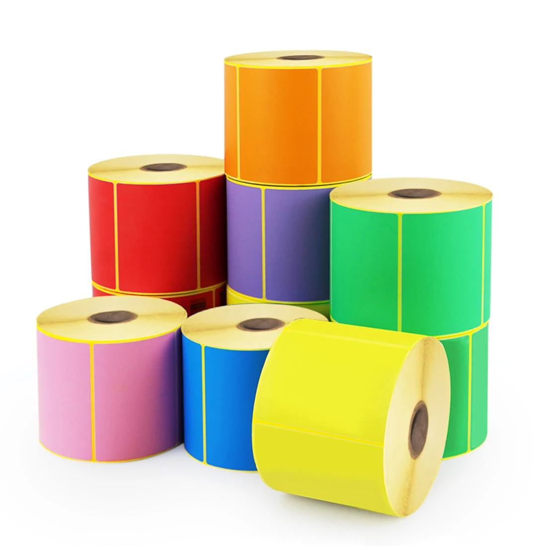 Custom Size 102x150 102x152 Printed Label Thermal Transfer Waybill Sticker Adhesive Label 4x6 Inch Shipping Thermal Color Label