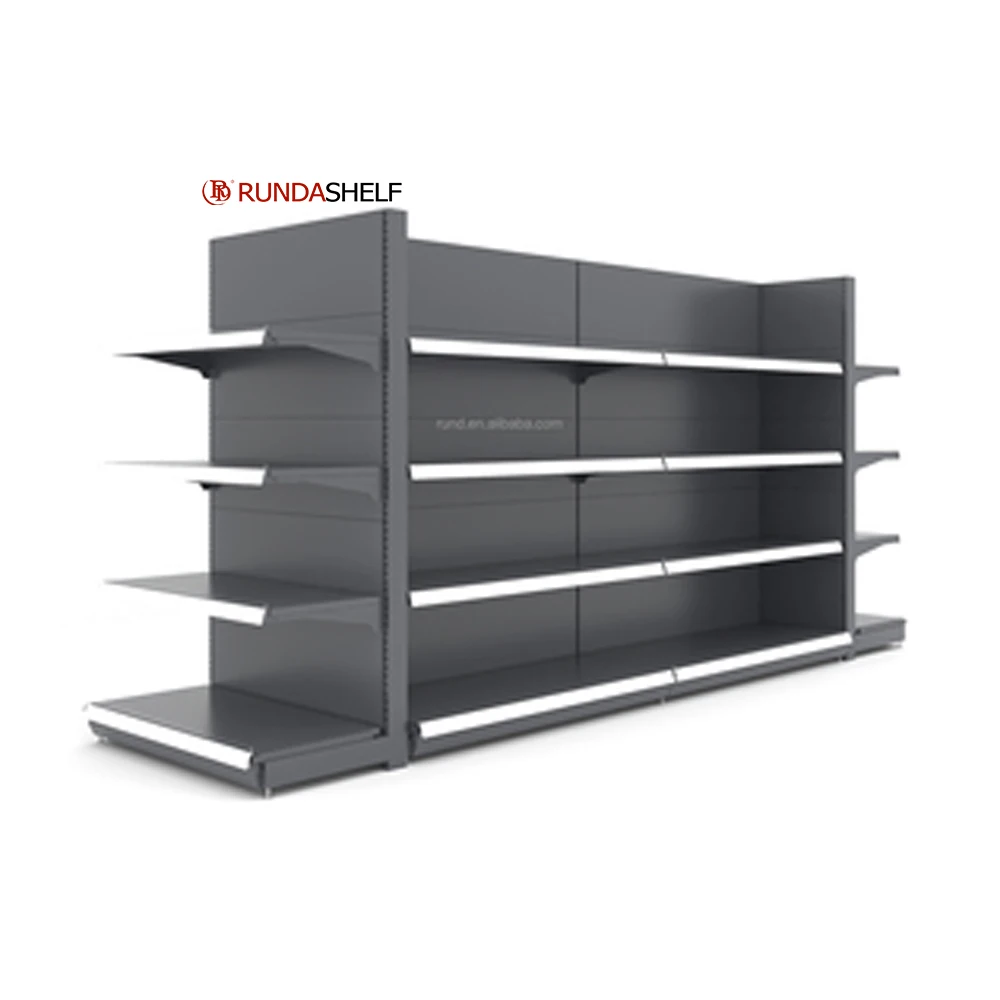 Supermarket Display Shelf Single-Sided 35-40KG Heavy Duty Steel and Metal Convenience Store Racks for Toys Shop Shelves