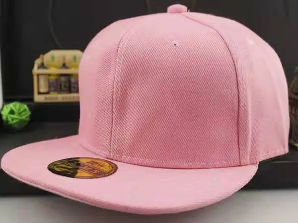 Embroidered Printing Sports Caps Custom Logo Flat Bill Plain Hip Hop 6 Panel Snapback Hat Gorras Casquette Vierge En Gros Gorras