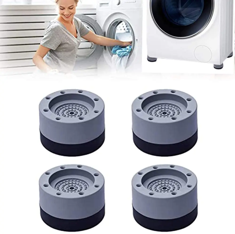 Washing Machine Shock-absorbing Pad Stackable Shock-absorbing Noise Reduction Anti-skid Pad Base Foot Pad Stabilizer