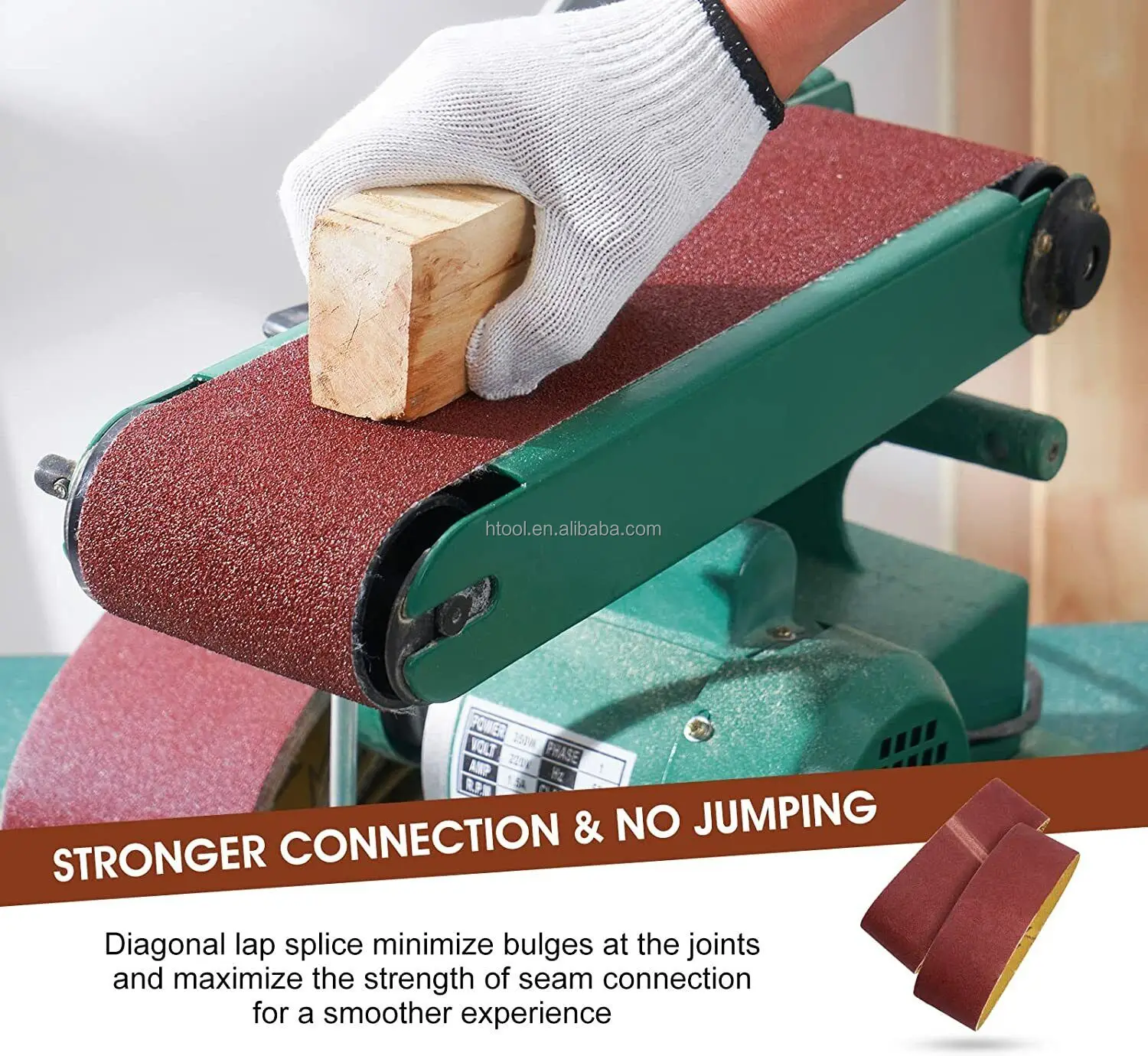 High Quality Abrasive Soft Cloth Backing Belt Sander Grit 400 Fine