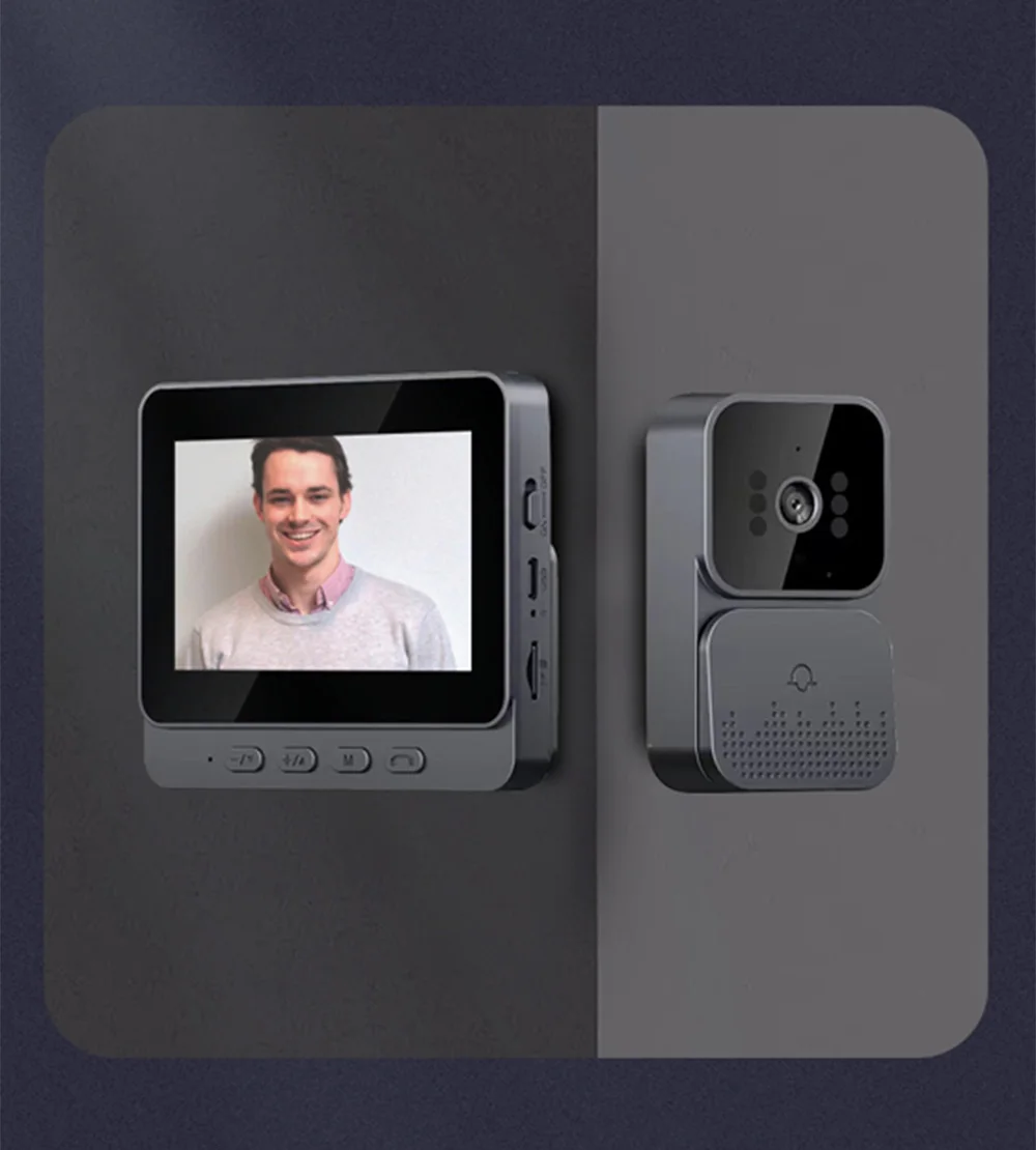 4.3-Inch Indoor LCD Monitor and Outdoor Video Doorbell Camera