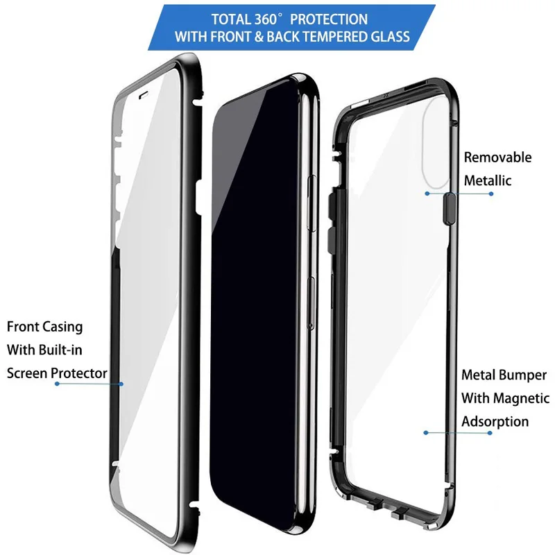 Glass Case Samsung M51 Premium Back Cover Full Body Metal And