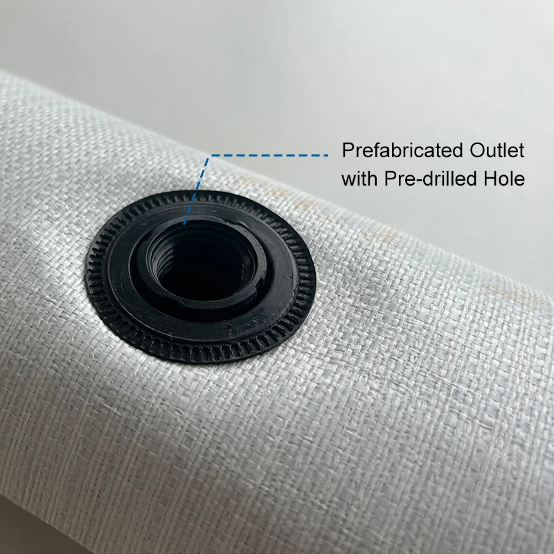 LYPLAST Prefabricated Holes PE Layflat Hose for Drip Irrigation System