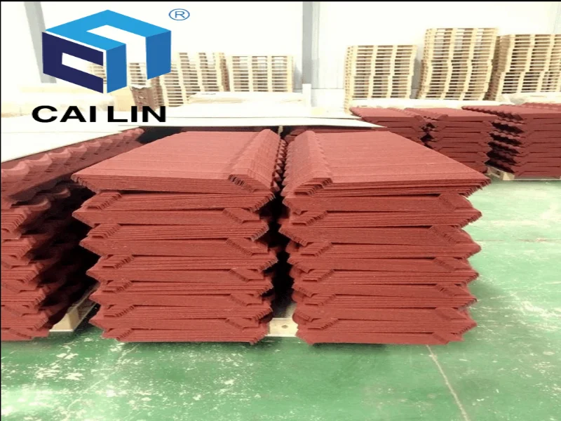 CaiLin Villa Rooftop Design Classical  Stone Coated Steel Roofing Sheet Building Material Metal Roof Tiles