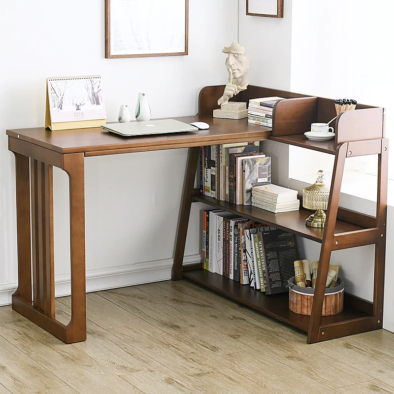 Simple Solid Wood Study Table in Study