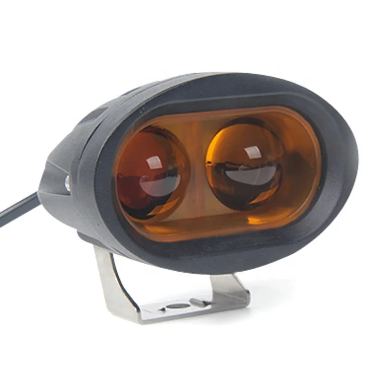 20 Вт 4D объектив LED рабочий свет Светодиодные пятно желтого цвета овальной формы светодиодный фонарь для бездорожья вытачками