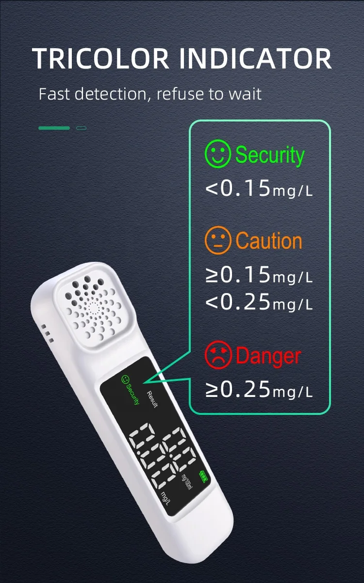 Best Selling Portable Handheld Alcohol Tester Breathalyzer Digital Alcohol Tester Japan For Drunk