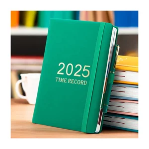 Fast Shipments Daily Planner 365 Days Agenda Custom 2026 2026 Year-round A5 PU Leather Schedule Meeting Diary Notebook With Pen