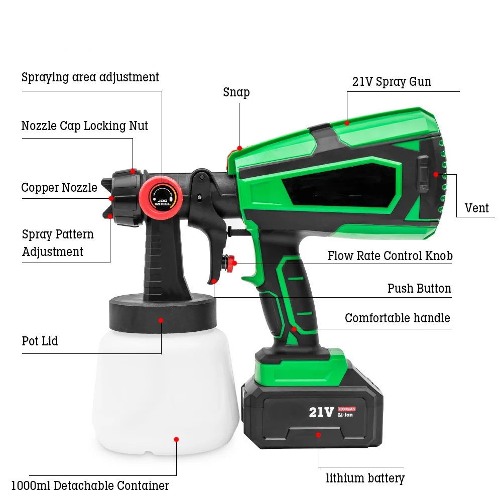 Power K5 Nano  Electrostatic    Foam     air   Paint  Spray Gun    for  Guns Spray