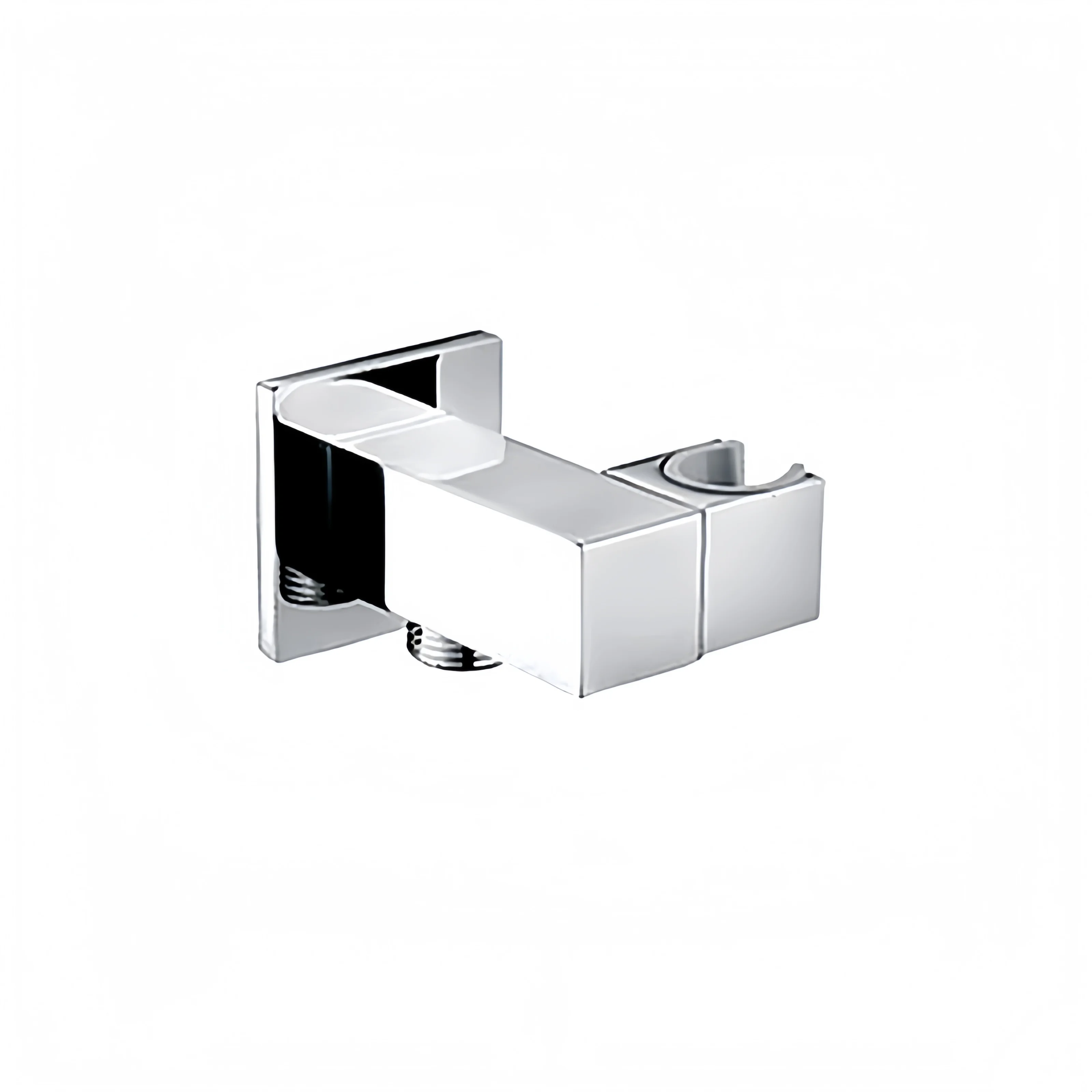 L Square Brass Wall Handset Holder