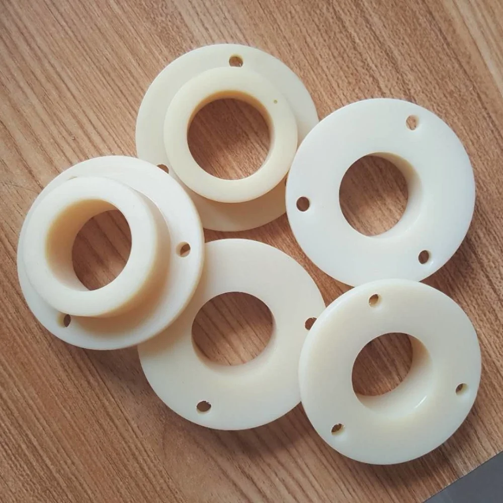 Plastic Ptfe Peek Shaft Nylon Delrin Fiberglass Cnc Bushing Buy