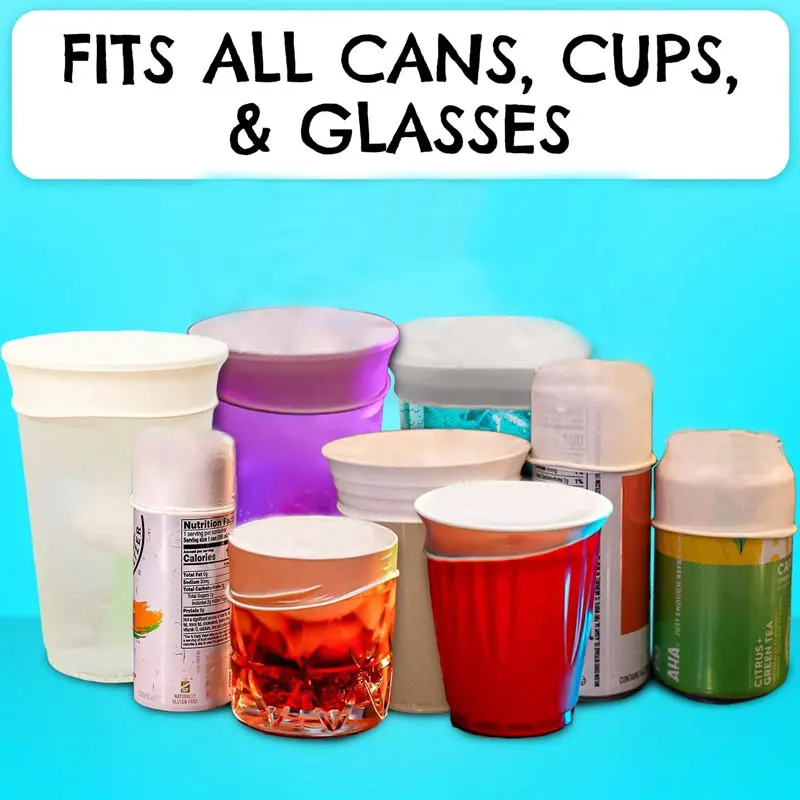 Free Samples Glass Cup Cover Condom Drink Protection Covers Cans Cups