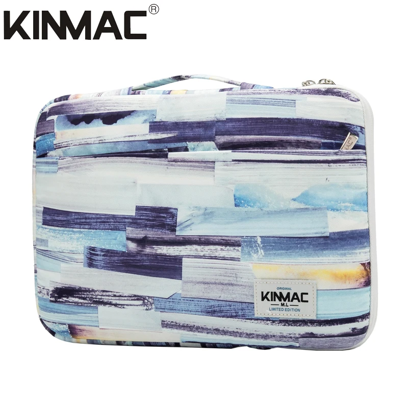Kinmac Floral 360° Protective Laptop Sleeve Case - Water Resistant, 13.5-14 Inch Size With Handle & Extra Pocket