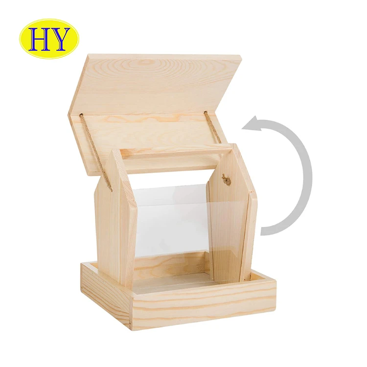 Large Custom Cheap Wooden Bird Houses Bird Feeder With Crafts Wood Birdhouse