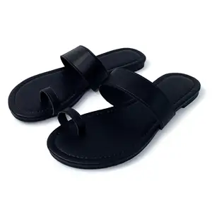 New Design Summer Braided Hollow Women Flat slippers Woven Belt Open Toe Metal Gold Sandals