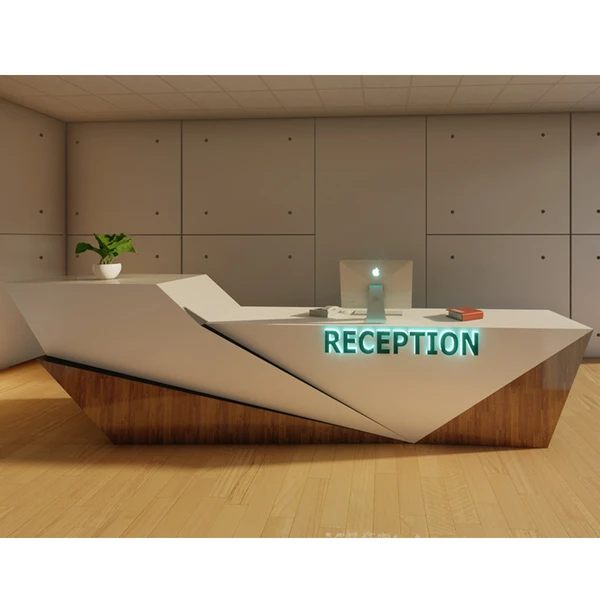 Hospital Reception Table Design White Marble Hotel Front Furniture ...