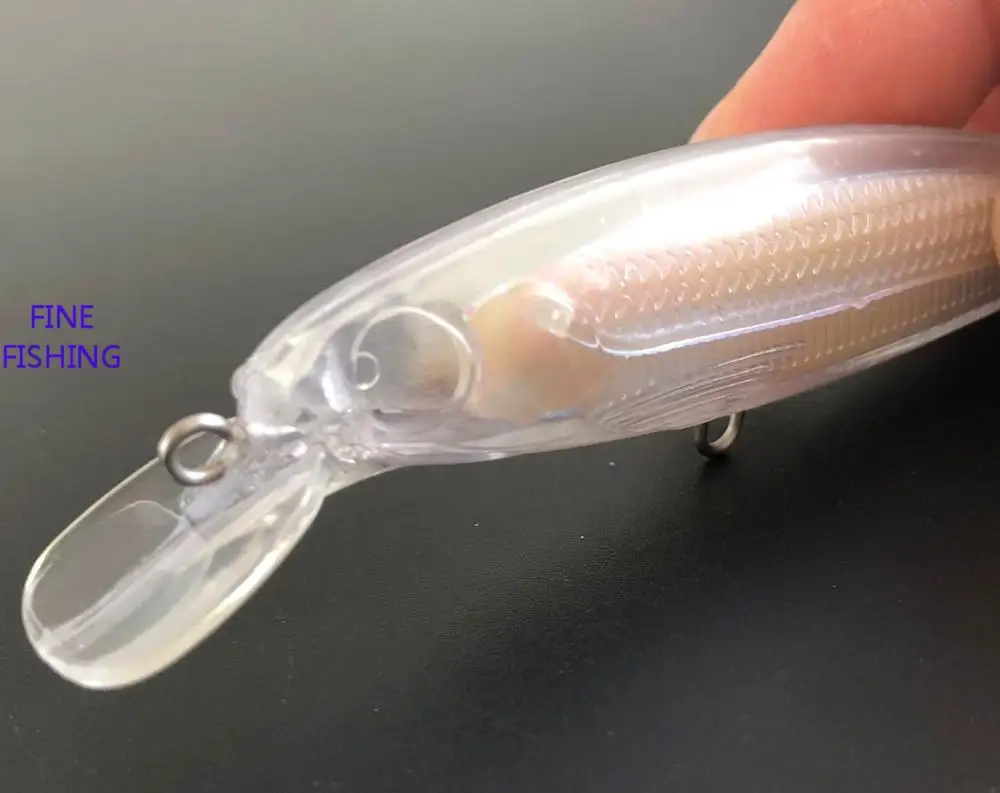 Лучшие продажи Неокрашенный Рыбалка Lure114mm 11 г пустые Crankbait приманки искусственные тела 366 в наличии БЕСПЛАТНАЯ глаз 114 мм