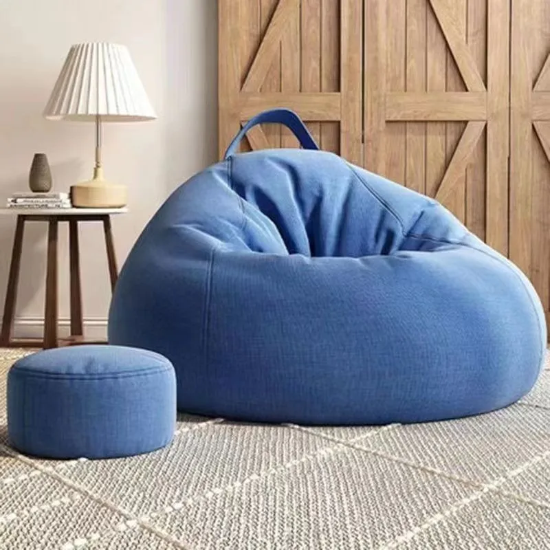 OEM Foldable Fabric Sofa Cover Multifunctional Stretchable Leisure Bean Bag With Armrest Lazy Sofa(No Fillings )