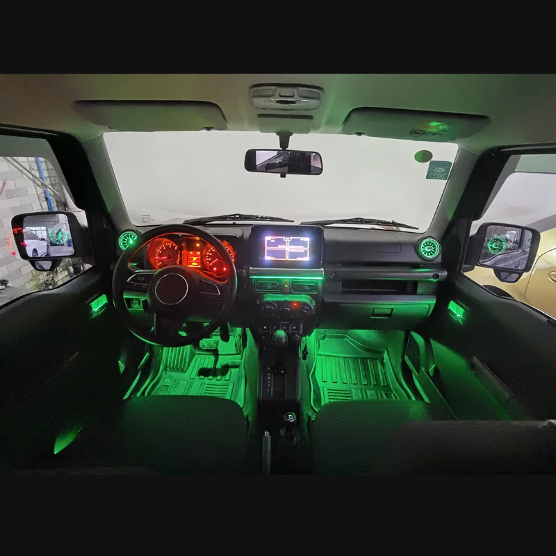 Maiker LED  Air Conditioning Outlet air Vent With Ambient Light  for Suzuki Jimny 2019 LED Atmosphere Light Accessories
