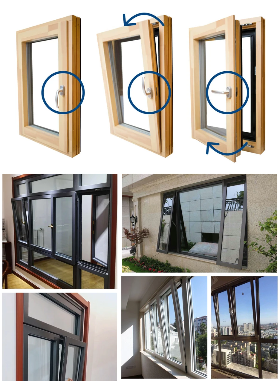 Passive House Windows Triple Glazing Anti Theft Tilt Turn Casement ...