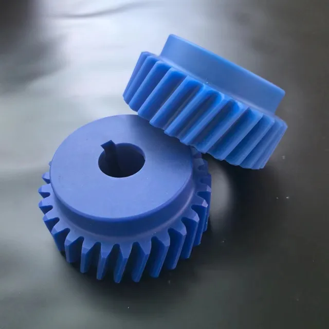 Nylon gear plastic helical gear precision small modulus POM gear screw strong engineering manufacturing plastic parts