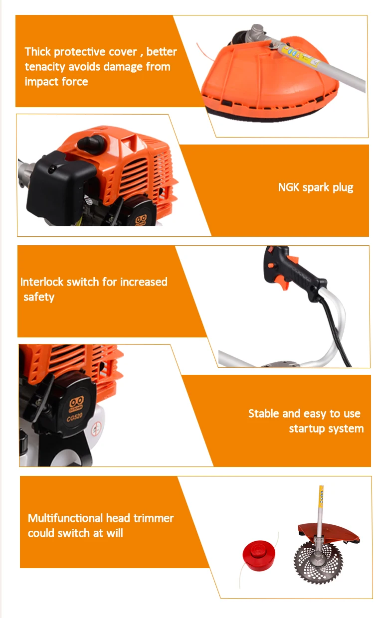 Ce Gs Approved Farming Machine 43cc Cg430 Brush Cutter Buy 43cc Brush Cutter,Cg430 Brush