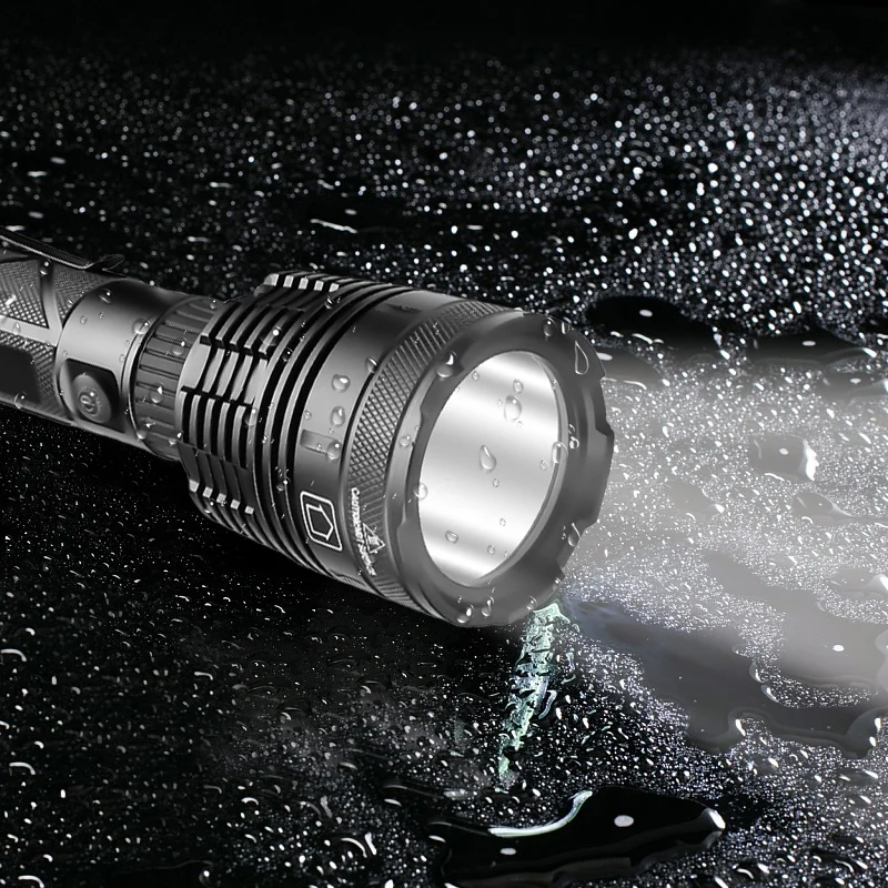 新设计wanchz xhp70强光手电筒大光杯带笔架安全锥户外远程手电筒