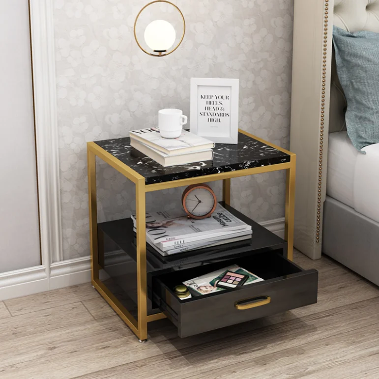 Bedside Table Hotel Furniture White Oil Cabinet Bedroom Furniture Nightstand