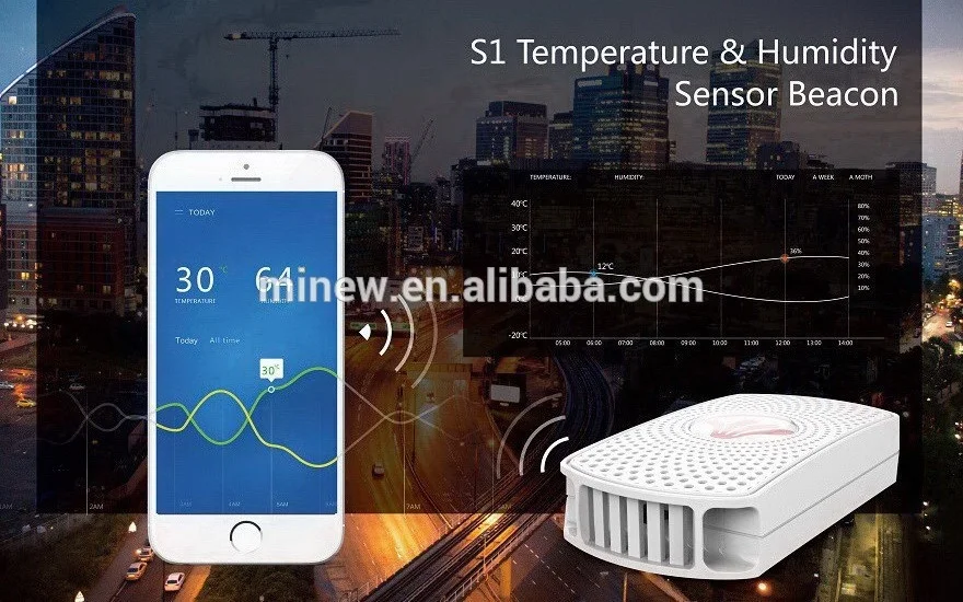 wireless data logger freezer bluetooth temperature sensor