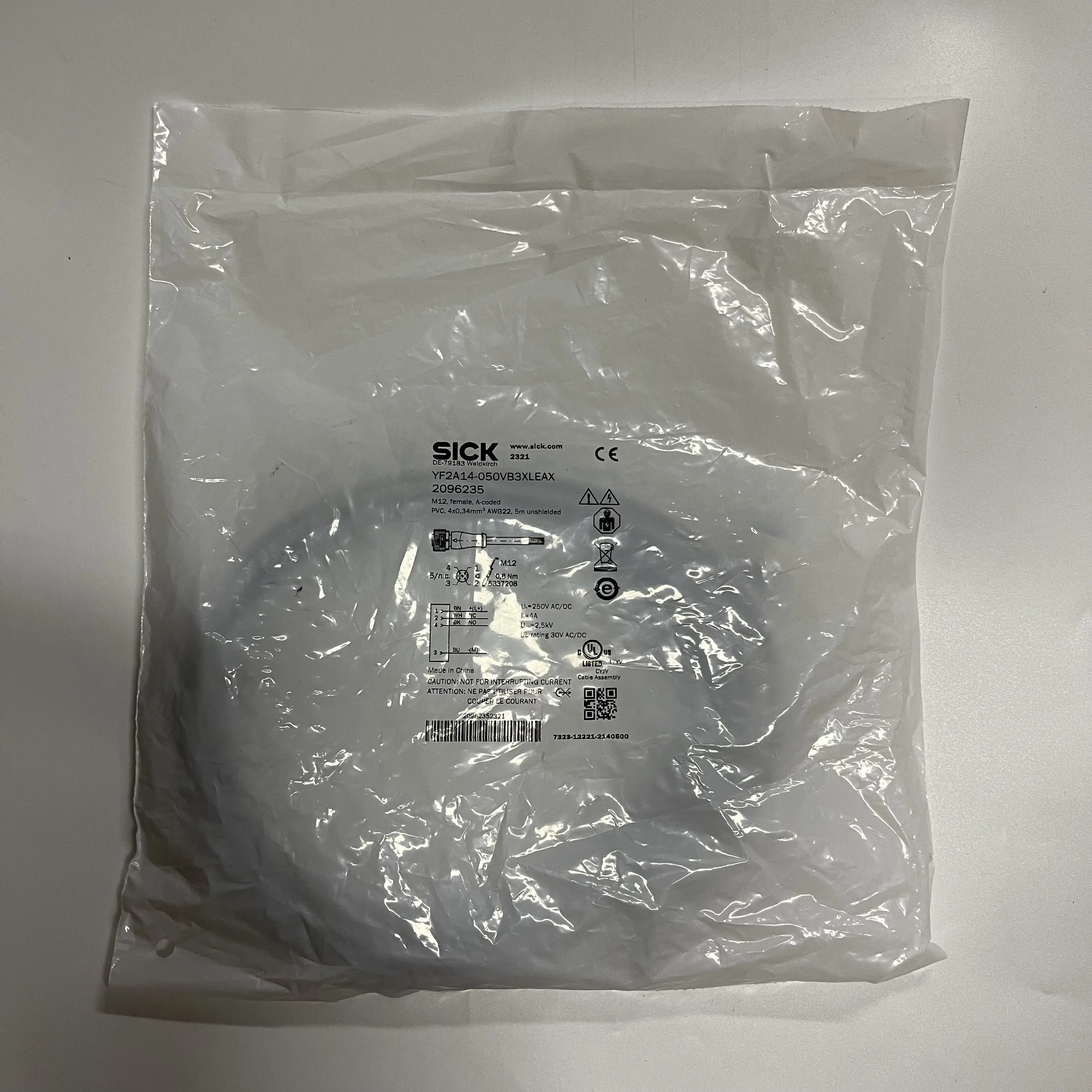 SICK Proximity Sensor YF2A14-050VB3XLEAX SICK Proximity Sensor YF2A14-050VB3XLEAX