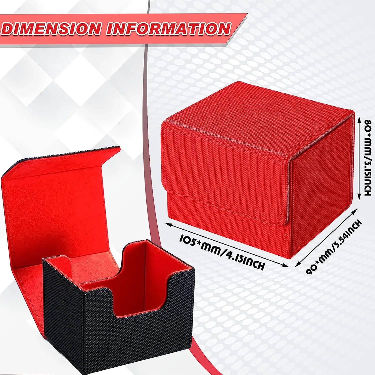 Highend Custom Card Deck Box Yugioh Mtg Trading Card Pu Leather Deck Box Storage Game Card Box