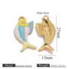 Golden fish - blue + pink + yellow