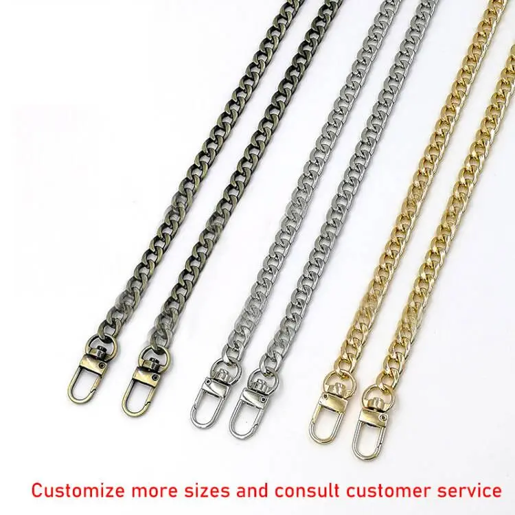 New Arrival Metal Chain Bag Handle Purse Strap Silver Bag Chain For