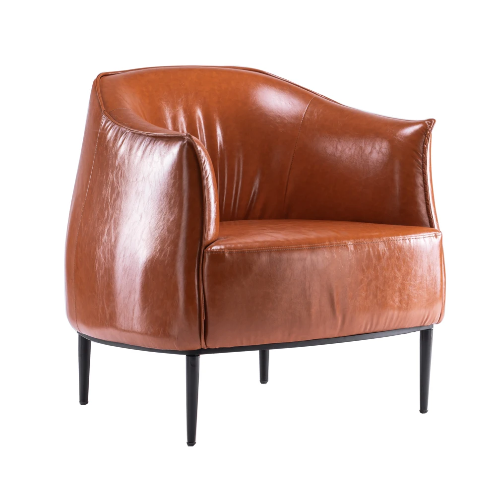hot sale modern metal kd accent chair,leather armchair,living