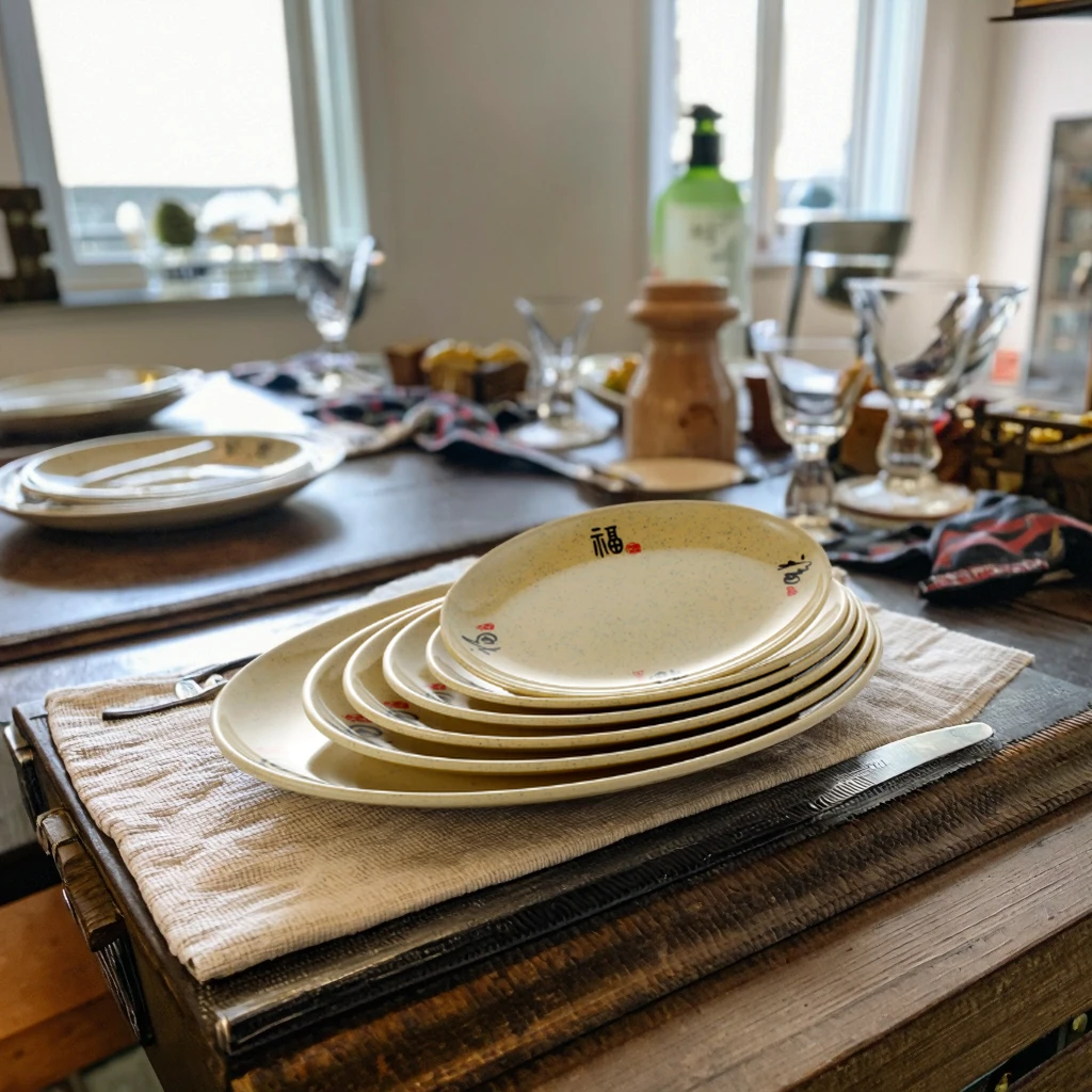Wholesale Unbreakable Restaurant Oval Melamine Plates China Ware
