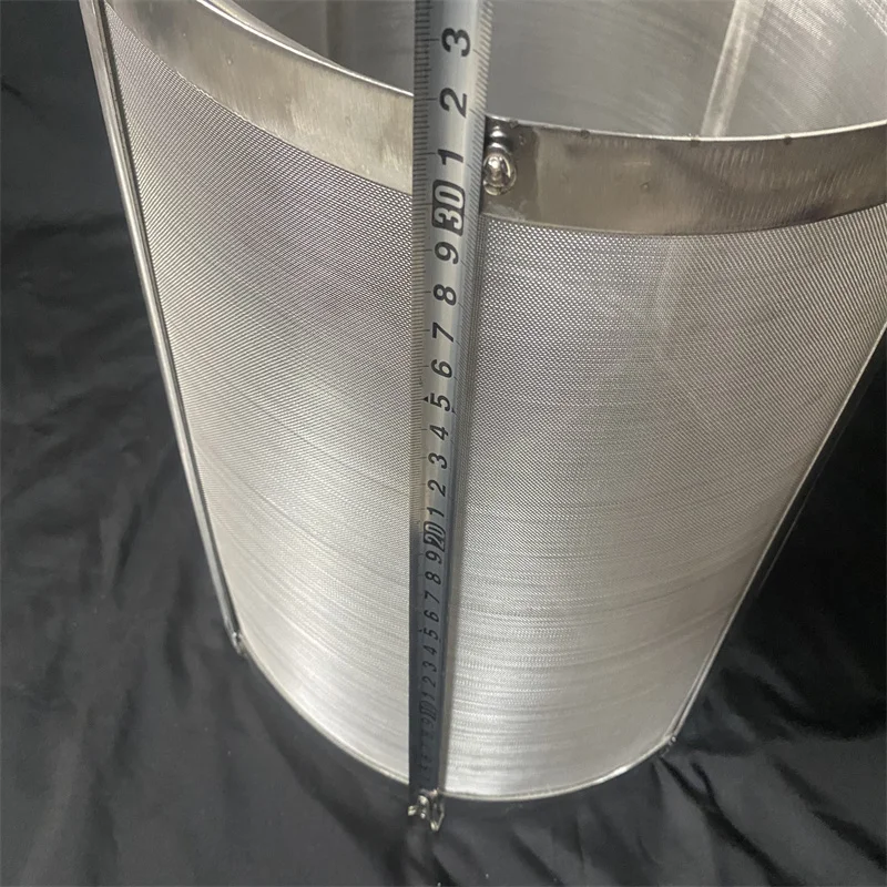 Brouwfilter, Roestvrijstalen Zelfgemaakte Brouwbier Hop Mesh Filterzeef met Haak 300 Micron (10 * 25,5 cm