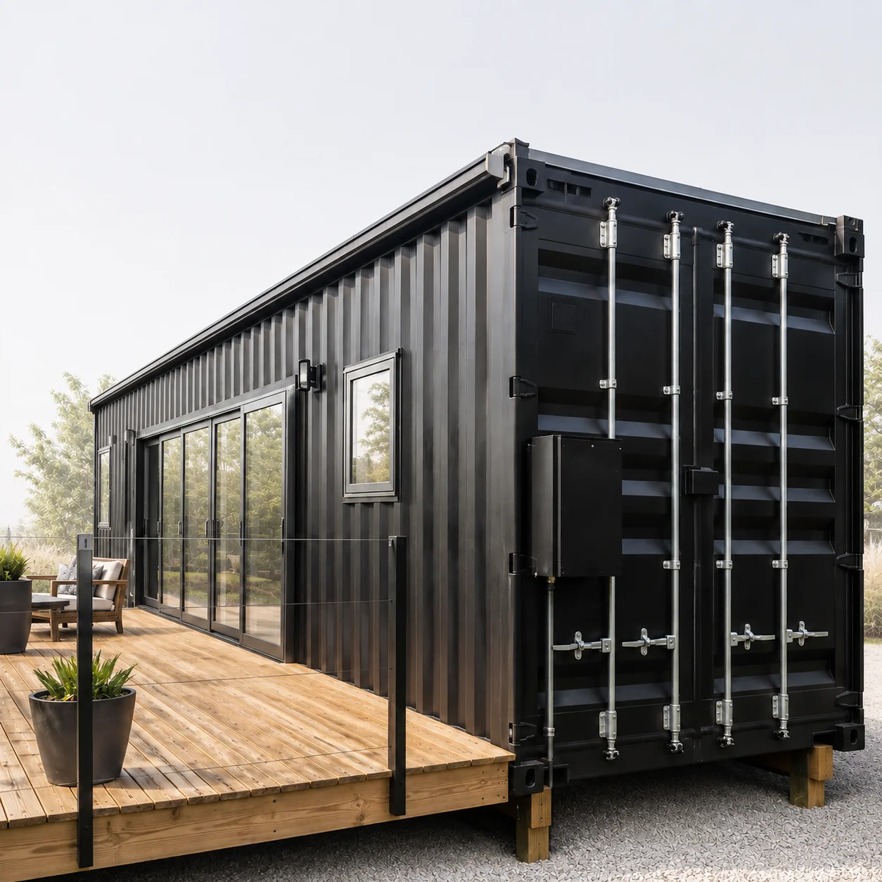 Modern Prefab Container House Shipping Container Office Customized Garden Office Commercial Office Pods Portable Workspace