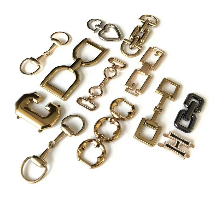 Wholesale Fashion Alloy Shoes Buckle Parts Chain Men Buckle Shoe For