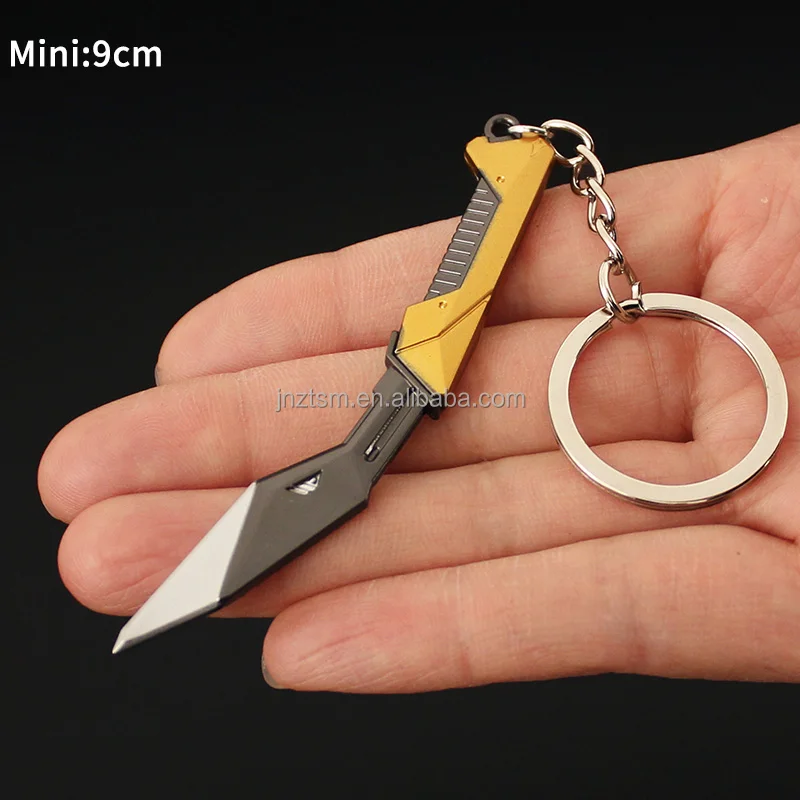 Valorant Composite Knife Mini Zinc Alloy Metal Keychain Toys Multiple ...