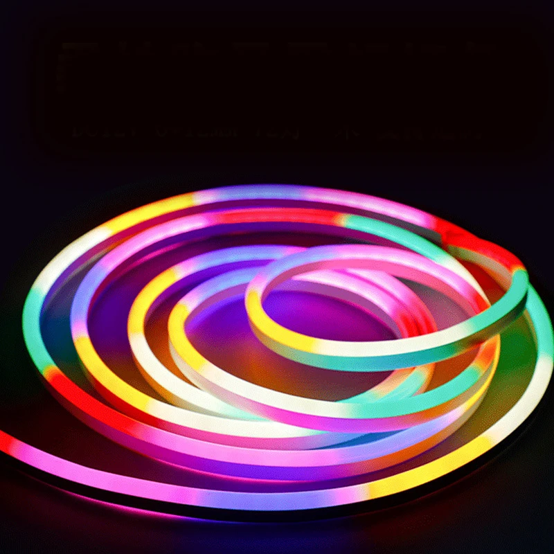 1616 2014 2020 1023 1225 Customized Neon Lights 12V Flex 5m Waterproof Pixel RGB Led Neon Strip Led Rope