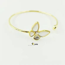 Shell butterfly bracelet simple design fashion jewelry high quality environmentally copper