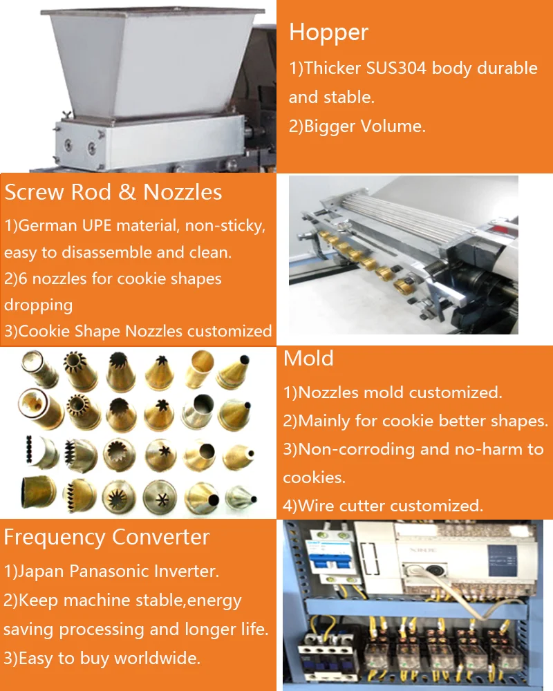 2024 automatic panda cookie machine mosaic biscuit machine cookie making machine manufacture