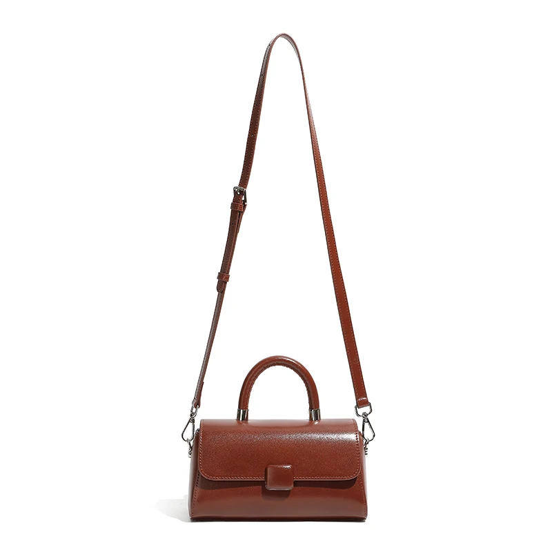 Factory Drop Shipping Lady Leather Shoulder Messenger Saddle Bags Handbags Ladies Women Soft Hand Bags Shoulder Bags