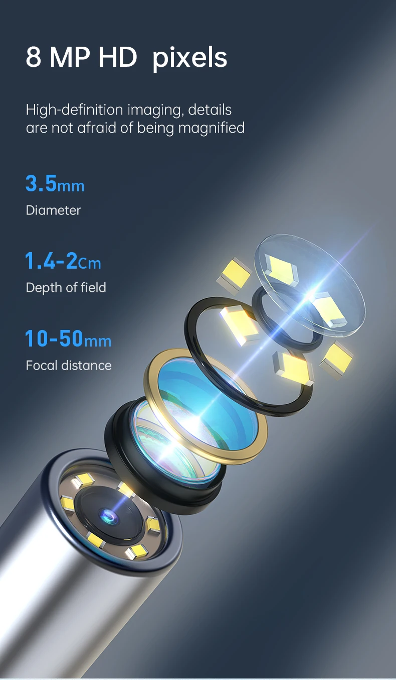 2023 N3 Pro Digital Led Otoscope Ear Camera Scope Remover Ear Cleaning