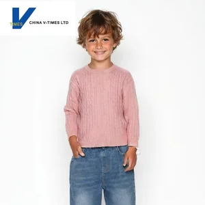China V-Times Children's Boys' & Girls' Spring O-Neck Pullover Sweater Anti-pilling Stylish Trendy Knitwear