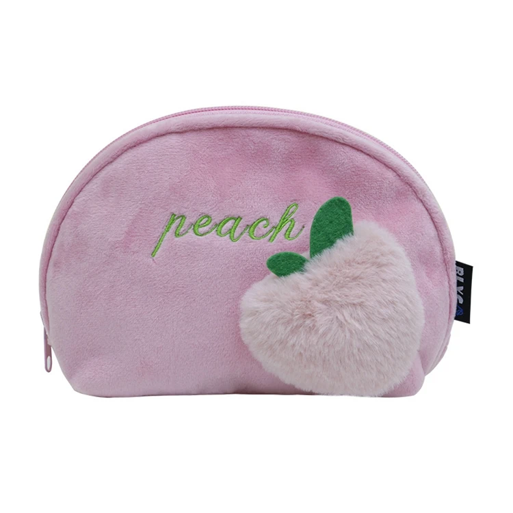 fluffy cosmetic bag