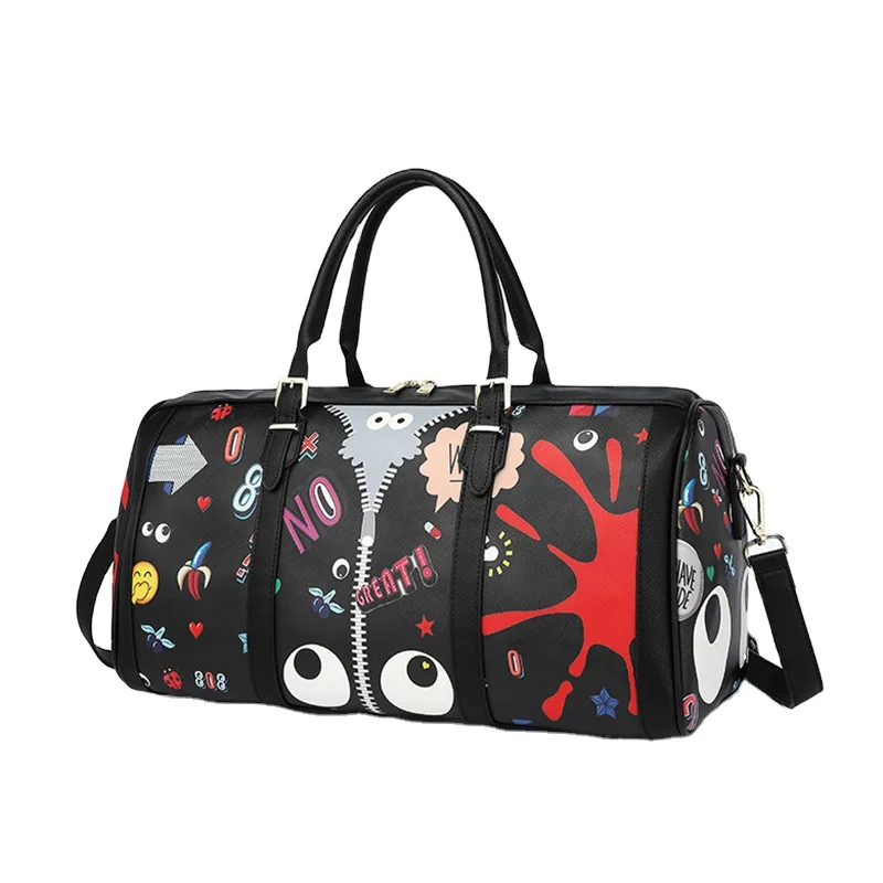 EYE THEME Large Capacity Boston Shape Women's Travel Handbag