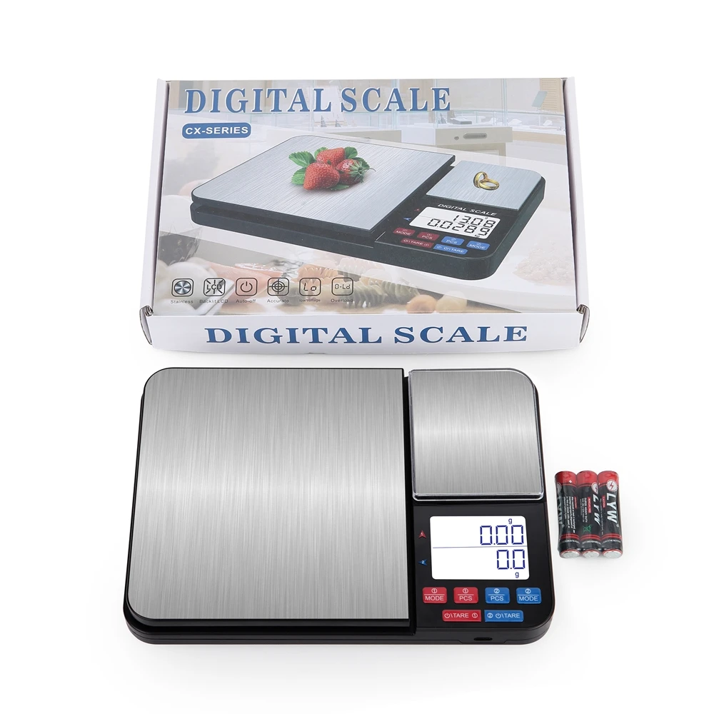 MOJINO Bilancia Da Cucina Digitale, 15KG/33LBS Bilancia Alimenti con 5 MOJINO Bilancia Da Cucina Digitale, 15KG/33LBS Bilancia Alimenti con 5